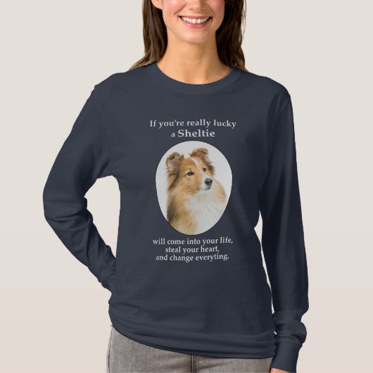 Lucky Sheltie T-shirt (Voorkant)