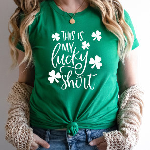 Lucky Shirt   Elegant St. Patrick's Day Typografie