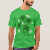 Lucky Shirten Lucky Four Leaf Clover T-shirts (Voorkant)