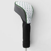 Lucky Shot Monogrammed Ierse Vier Blad Klavers Golfheadcover (Schuin)