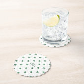 Lucky Shot Painterly Clover Saint Patrick's Day Kartonnen Onderzetters (Insitu)