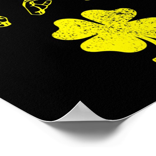 Lucky Sign Language Deaf Awareness St Patricks Day Poster (Hoek)