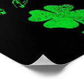 LUCKY Sign Language Deaf Awareness St Patricks Day Poster (Hoek)