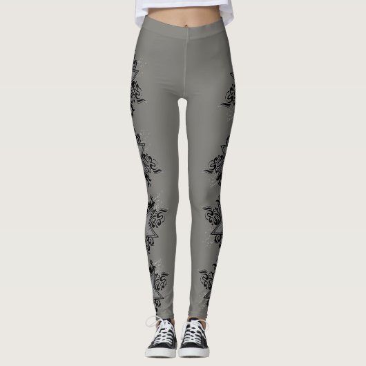 Lucky Silver Stars Leggings (Voorkant)