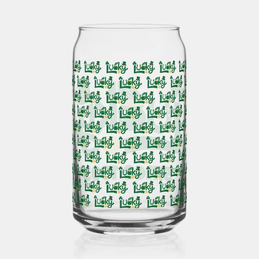 Lucky since Year Blikvorm Glas (Achterkant)