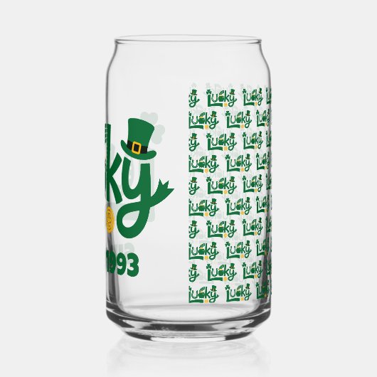 Lucky since Year Blikvorm Glas (Links)