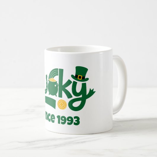 Lucky since Year Koffiemok (Voorkant rechts)