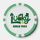 Lucky since Year Poker Chips (Voorkant)