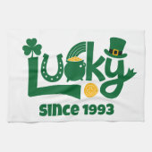 Lucky since Year Theedoek (Horizontaal)