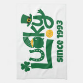 Lucky since Year Theedoek (Verticaal)