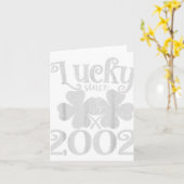  Lucky sinds 23 2002 Lucky St. Patricks Day Kaart (Gele Bloem)