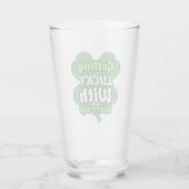 Lucky Sip Pintglas Glas (Achterkant)