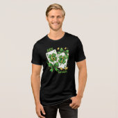Lucky Six Seven Playing Cards, St Patricks Day Tri-Blend Shirt (Voorkant volledig)