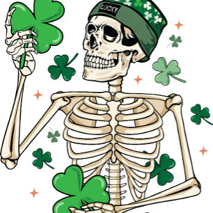 Lucky Skeleton, ST Patrick Day, Pat T-shirt