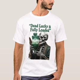 Lucky Skeleton Stout T-Shirt | Dodelijk Gelukkig