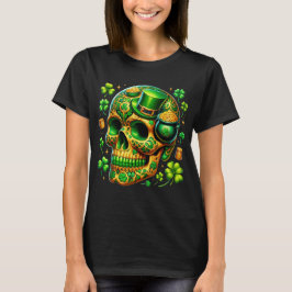 Lucky Skull: St. Patrick’s Day viering T-shirt