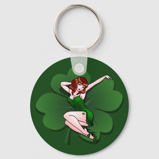 Lucky Sleutelhanger 4 Leaf Clover Sleutelhanger Lu (Voorkant)