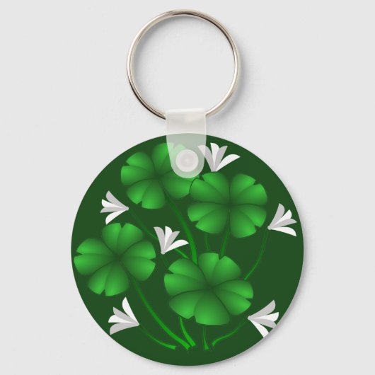 Lucky Sleutelhanger 4 Leaf Clover Sleutelhanger Lu (Voorkant)