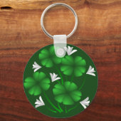 Lucky Sleutelhanger 4 Leaf Clover Sleutelhanger Lu (Voorkant)