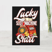 Lucky Slot Machine Casino Las Vegas Gambling  Kaart (Voorkant)