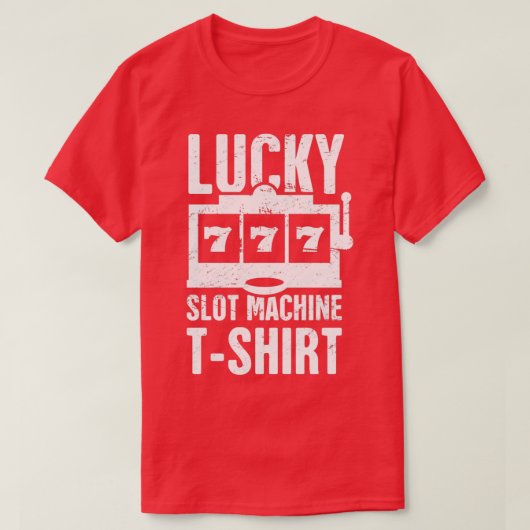 Lucky Slot Machine T-shirt (Design voorkant)