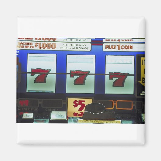 Lucky Slot Machine Winner Magneet (Voorkant)