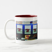 Lucky Slot Machine Winner Tweekleurige Koffiemok (Links)