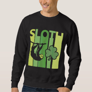 Lucky Sloth St Patrick S Day Retro S Trui