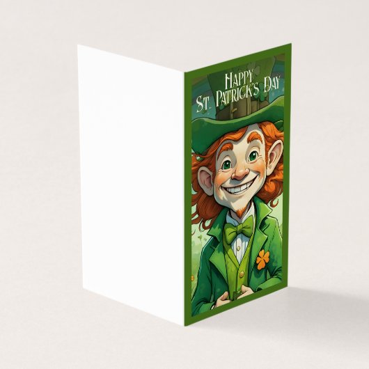 Lucky Smiles op St. Patrick's Day Kaart (Buitenkant)