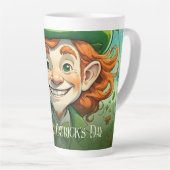 Lucky Smiles op St. Patrick's Day Latte Mok (Rechterhoek)