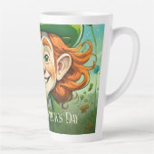 Lucky Smiles op St. Patrick's Day Latte Mok (Rechts)