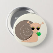 Lucky Snail Ronde Button 7,6 Cm (Voorkant /achterkant)