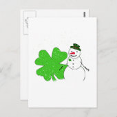Lucky Snowman Briefkaart (Voorkant / Achterkant)