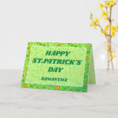 Lucky Sprinkles St. Patrick's Dag Kaart (Gele Bloem)