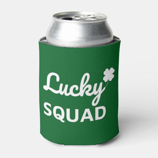 Lucky Squad St. Patrick's Day Blikjeskoeler (Blikje Voorkant)