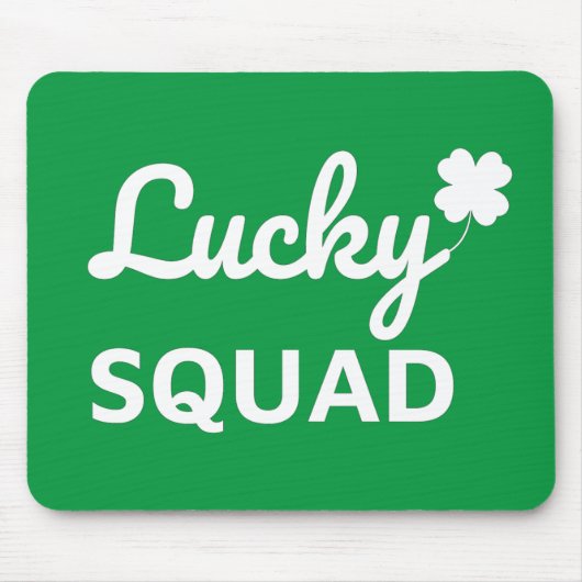 Lucky Squad St. Patrick's Day Muismat (Voorkant)