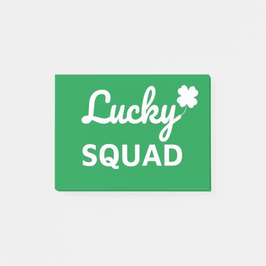 Lucky Squad St. Patrick's Day Post-it® Notes (Voorkant)