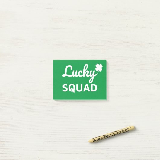 Lucky Squad St. Patrick's Day Post-it® Notes (Op bureau)