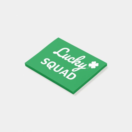 Lucky Squad St. Patrick's Day Post-it® Notes (Schuin)