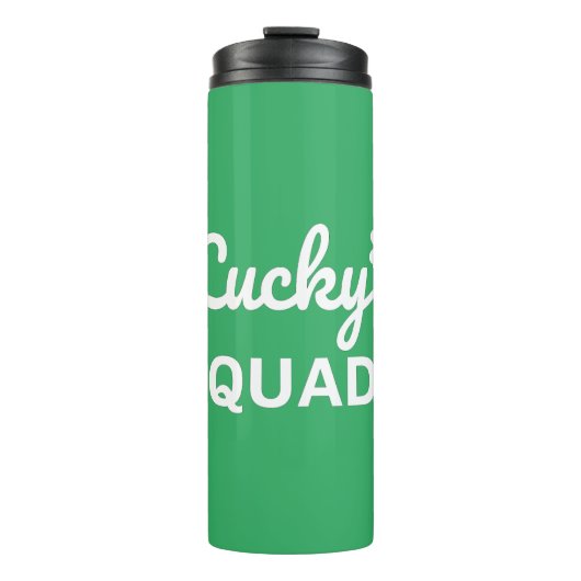 Lucky Squad St. Patrick's Day Thermosbeker (Voorkant)