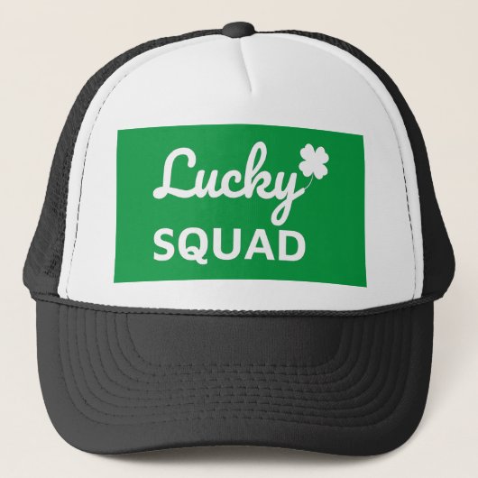 Lucky Squad St. Patrick's Day Trucker Pet (Voorkant)