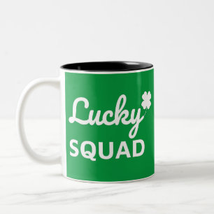 Lucky Squad St. Patrick's Day Tweekleurige Koffiemok