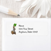 Lucky Squirrel Return-adreslabels Etiket (Insitu)