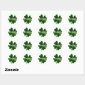 Lucky Squirrel St. Patrick's Day Ronde Sticker (Vel)