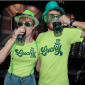 Lucky St Patrick Leopard Leprechaun Pet Shamrock T-shirt