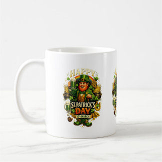 Lucky St. Patrick’s Day Green Shamrock Mug – Irish Koffiemok