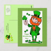 Lucky St.Patrick's Day Briefkaart (Voorkant / Achterkant)