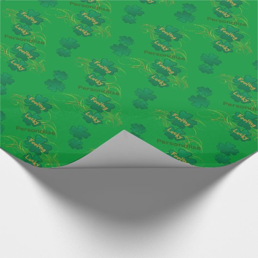 Lucky St. Patrick's Day Cadeaupapier (Hoek)