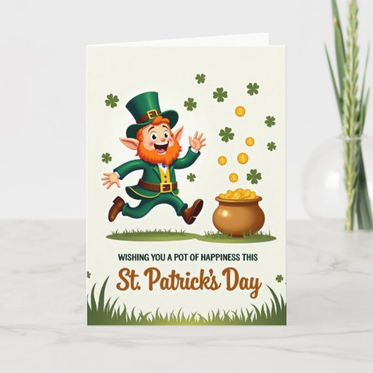 Lucky St Patricks Day Card For Partner Kaart (Voorkant)