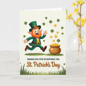 Lucky St Patricks Day Card For Partner Kaart (Gele Bloem)
